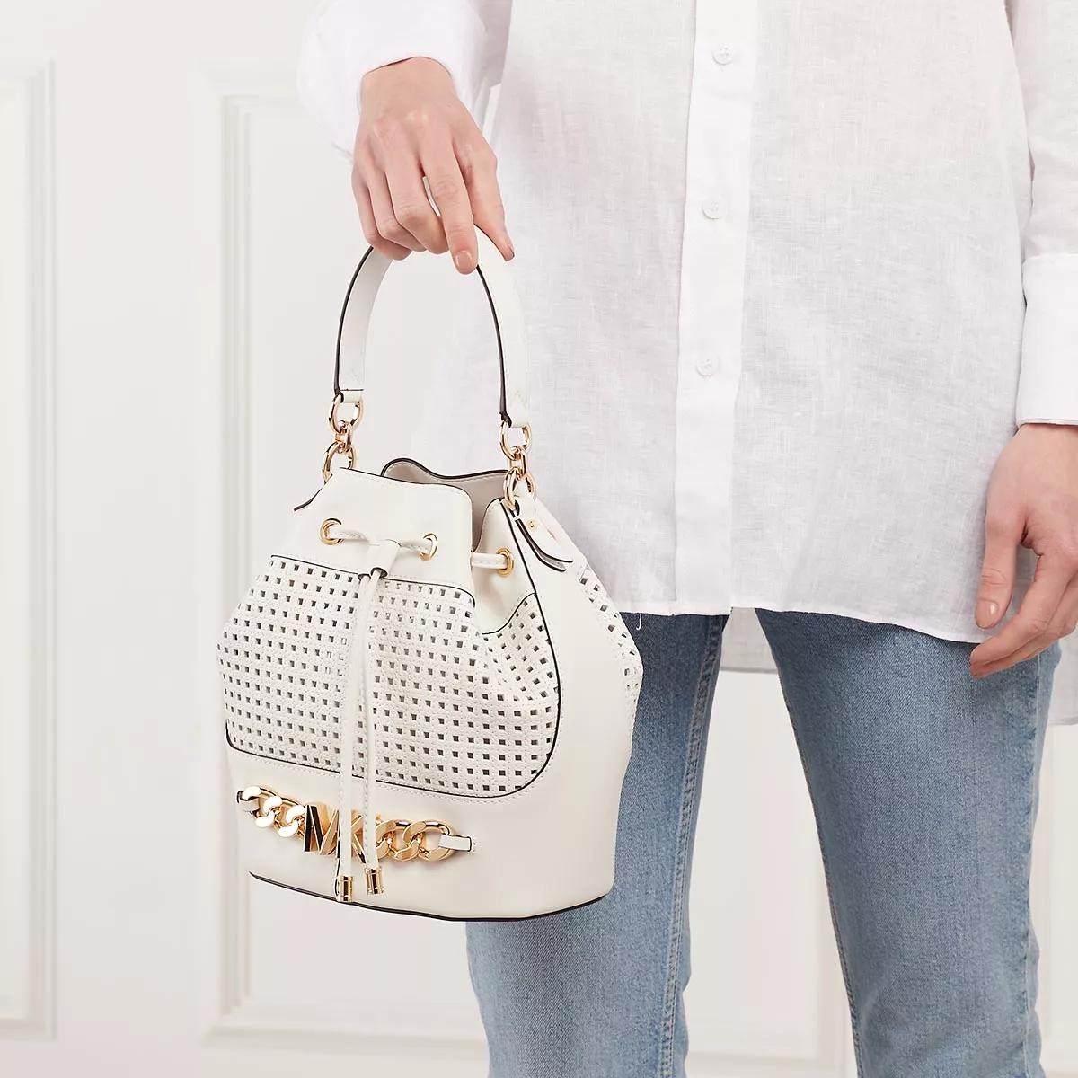 Michael kors bucket bag on sale white