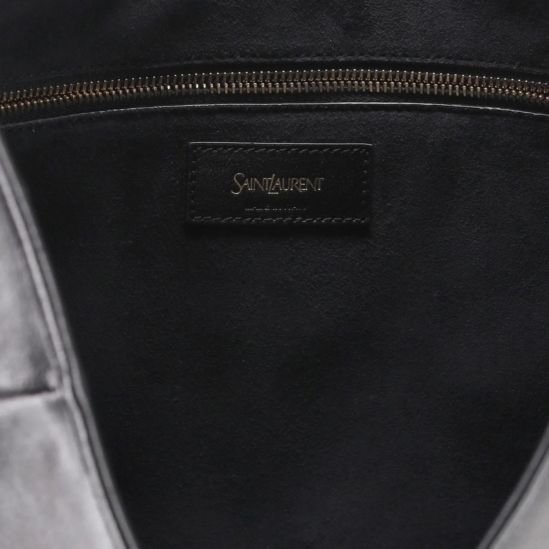Saint Laurent Hobo Bag Schultertasche aus Leder schwarz(Image 3)