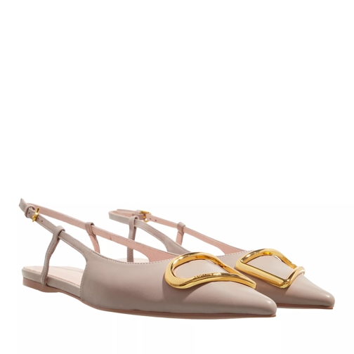Coccinelle Sling Back Flat Smooth Leather Powder Pink Ballerina