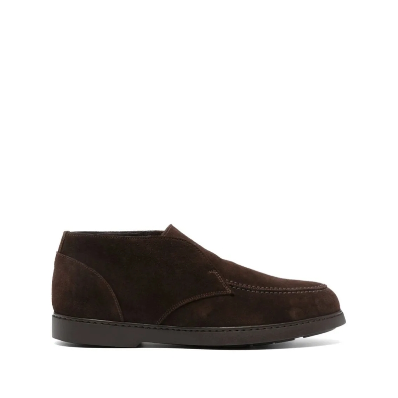 Doucal's Bottes Brown Ankle Boots With Smooth Leather Finish Brown