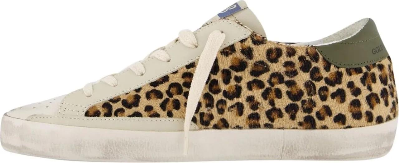 Thumbnail - Golden Goose Low-Top Sneaker - Super Star Sneakers - Leather - Printed - Gr. 39 (EU) - in Braun - für Damen