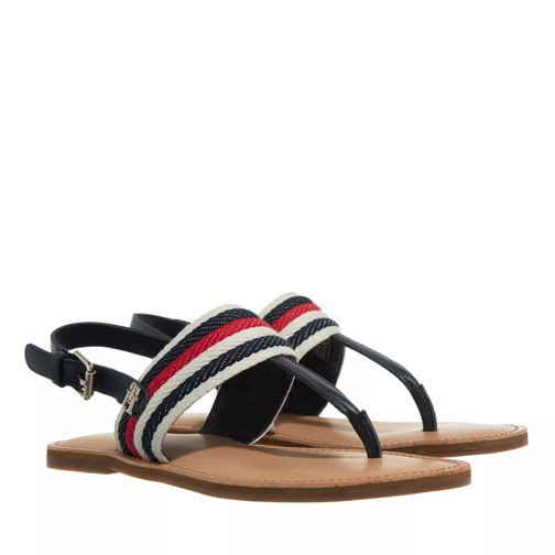 Tommy Hilfiger Flat Sandal Corporate Space Blue Sandaal