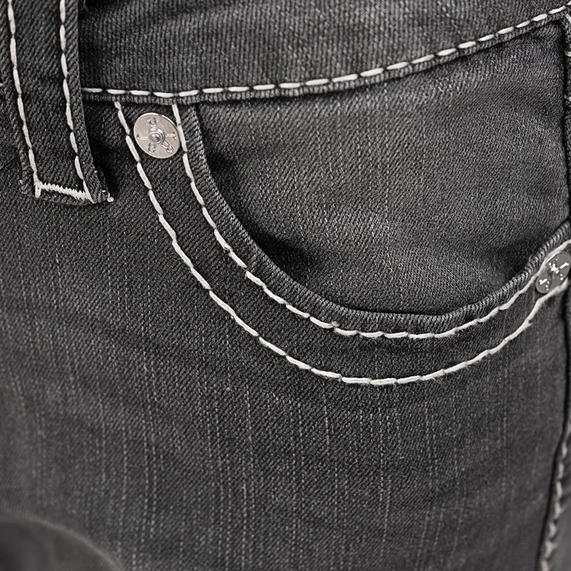 True Religion Jeans - Flared-Jeans- Weiter Schlag- Drehbein- Gedreh schwarz(Image 5)