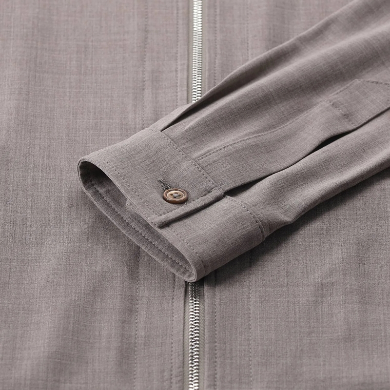 Marco Pescarolo Overgangsjas Jacke Avi aus Leinen grau(Image 6)