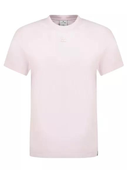 Courrèges - Ac Straight T-Shirt - Cotton - Powder Pink - Größe M - pink