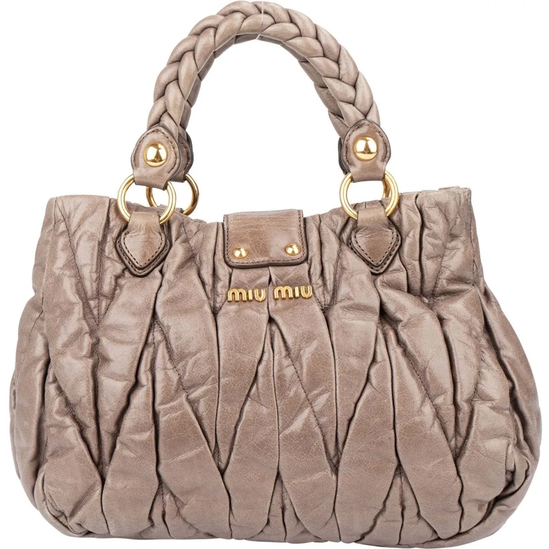 Miu Miu Schultertasche Miu Miu Quilted Leather City Handbag mehrfarbig