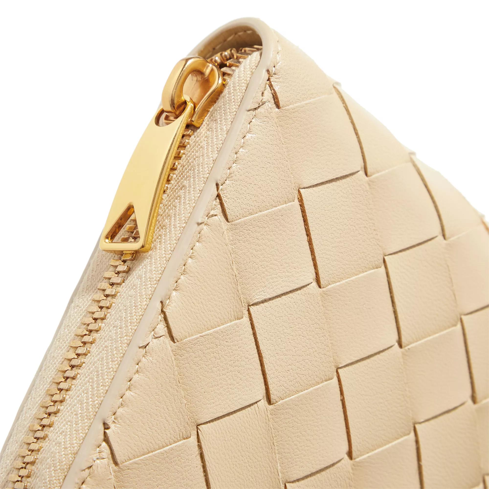 Bottega Veneta - The Pouch Almond Woven Leather Large Clutch