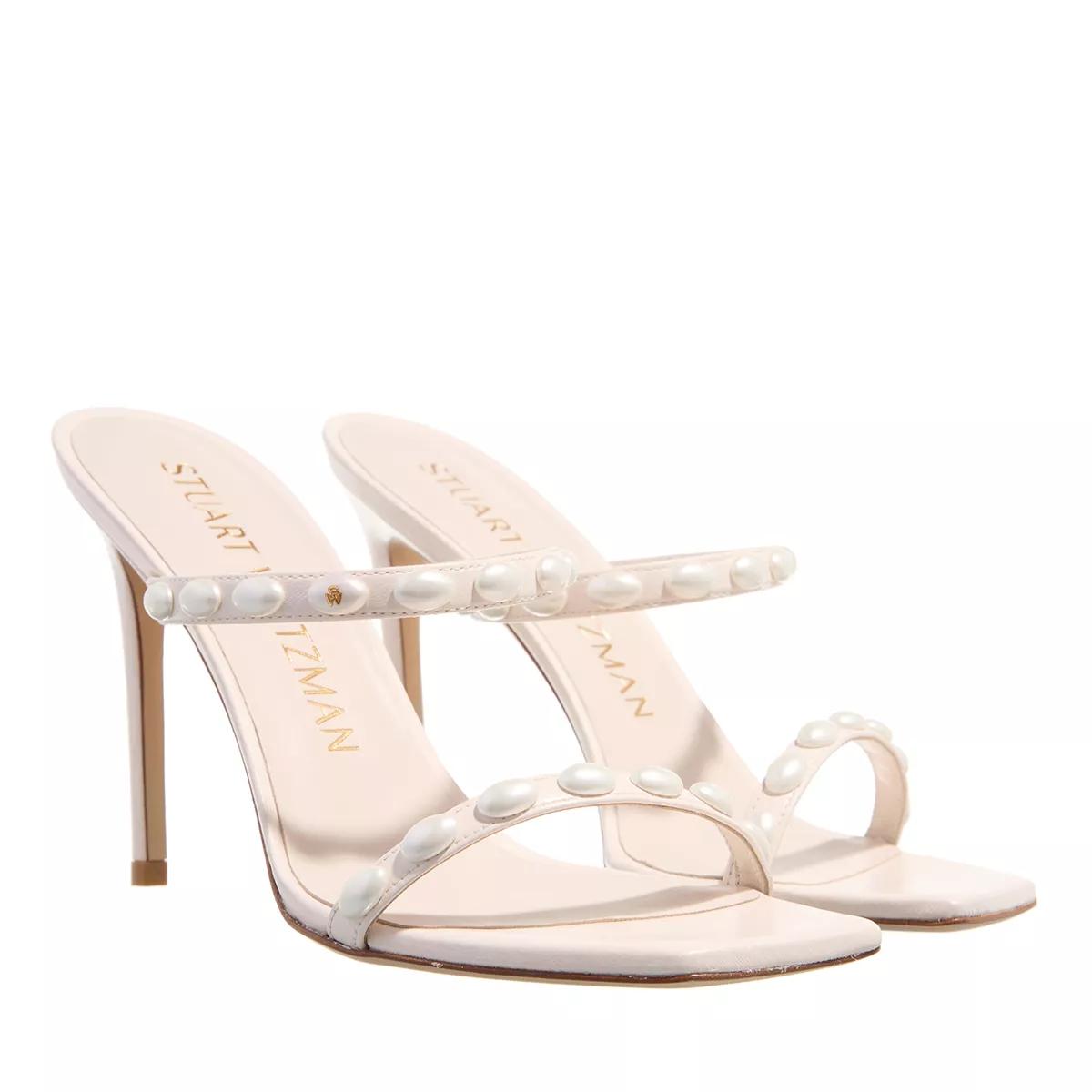 Stuart Weitzman Sandalen & Sandaletten - Aleena Pearlita 100 Sandal - Gr. 39,5 (EU) - in Creme - für Damen