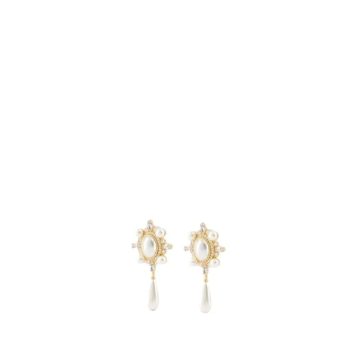 Self Portrait Ohrstecker Gold Pearl Droplet Earrings - Gold Not Applicable