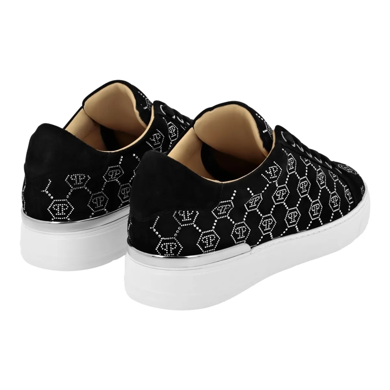 Philipp Plein Low-Top-Sneaker Sneaker Monogram Mit Schmucksteinen schwarz(Image 2)