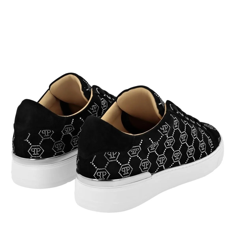 Philipp Plein Low-Top-Sneaker Sneaker Monogram Mit Schmucksteinen schwarz(Image 4)