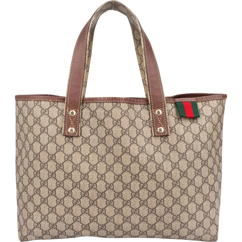 Gucci Sac à bandoulière Gucci Canvas GG Monogram Sherry Line Handbag braun