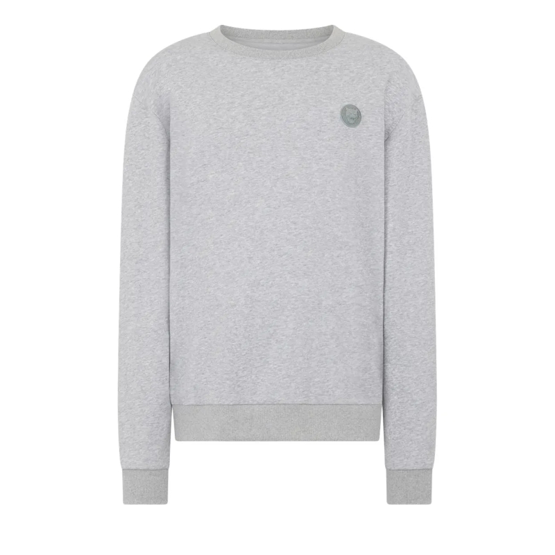 Plein Sport T-Shirt Fleece Round Neck Sweatshirt 3D Tiger grau