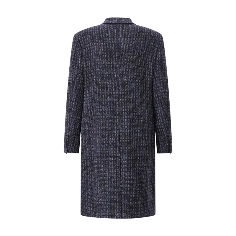 Etro Manteau d'hiver Mantel aus Wolle blau