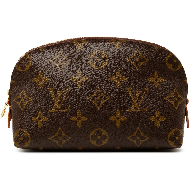 Louis Vuitton Necessaire Monogram Cosmetic Pouch PM braun