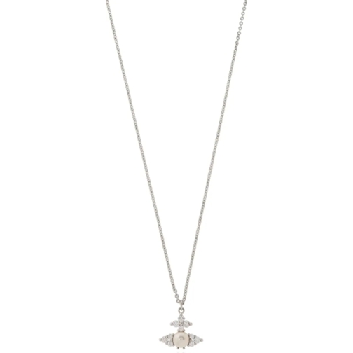 Vivienne Westwood  Feodora Pendant Platinum / White Cz / Creamrose Pe weiß