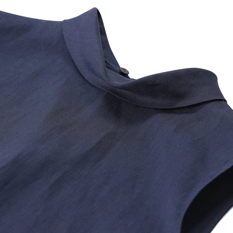 Lardini Top Top aus Leinen blau(Image 3)