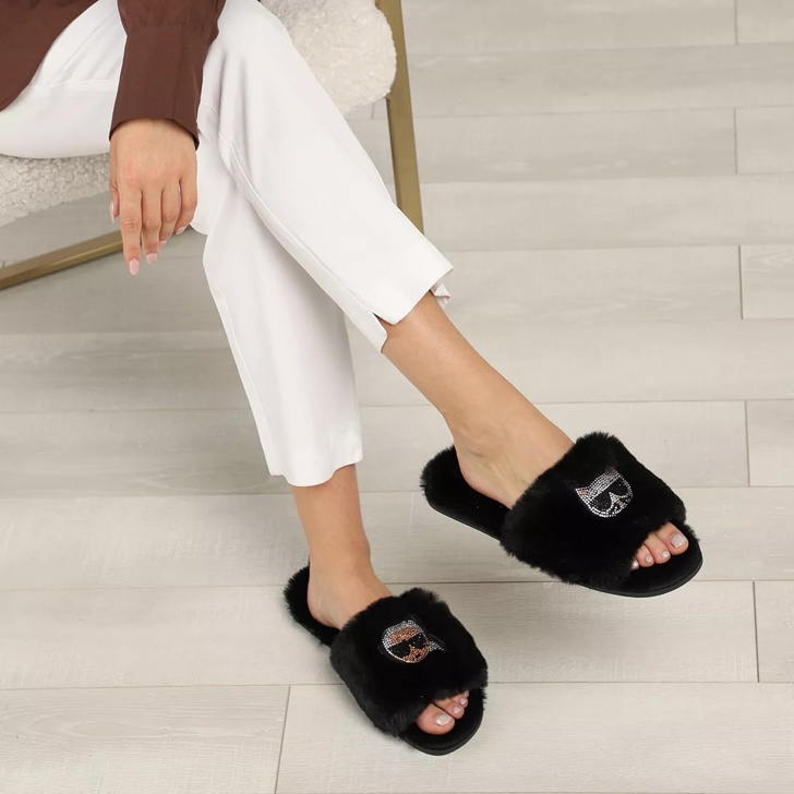 Karl lagerfeld best sale slide sandals