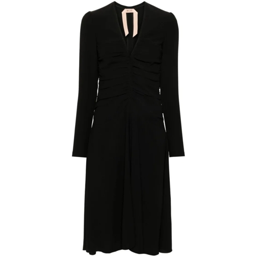 N°21 Robes midi Black Fabric Dress Black