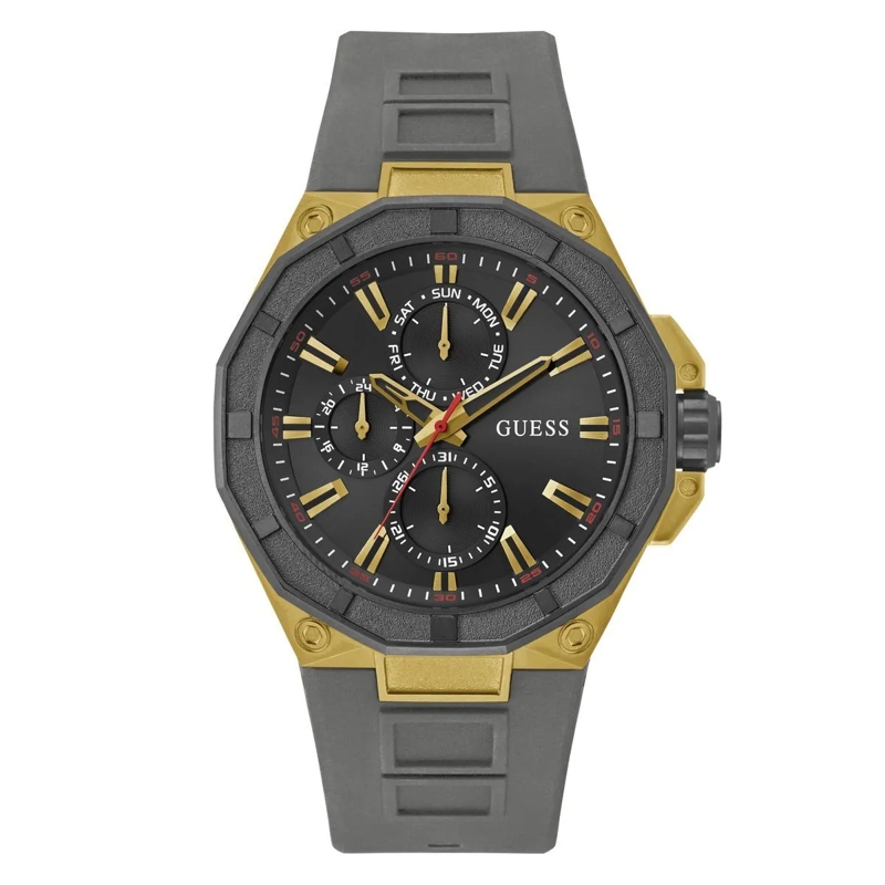 Guess Automatikuhr Quarz-Analoguhr R2 grau