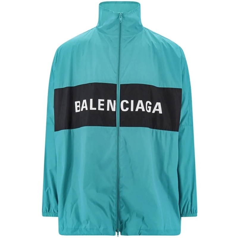Balenciaga T-Shirt Balenciaga Windbreaker Logo Jacket grün