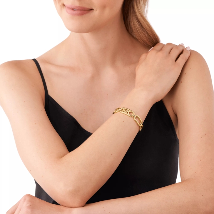 Michael kors gold plated bracelet sale