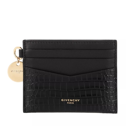Givenchy Crocodile Effect Cardholder Black Card Case