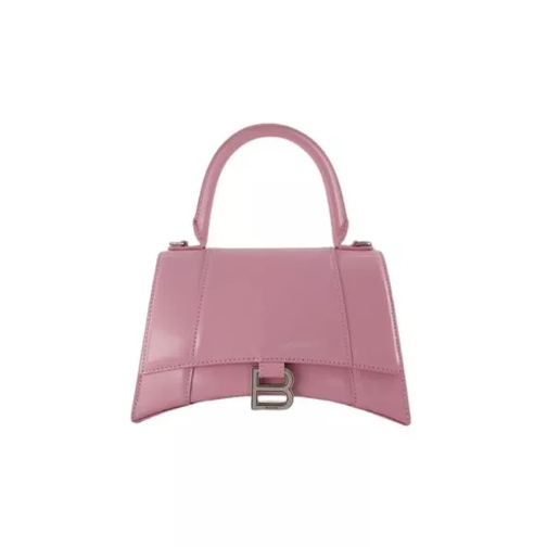 Balenciaga Powder Pink Leather Hourglass S Bag Pink Hoboväska