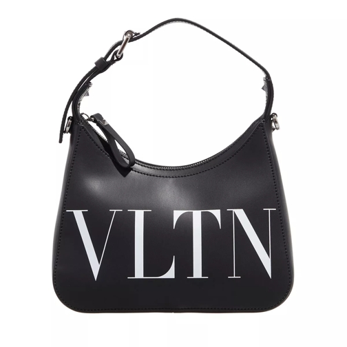 Valentino Garavani Small Leather Hobo Bag Black Hoboväska