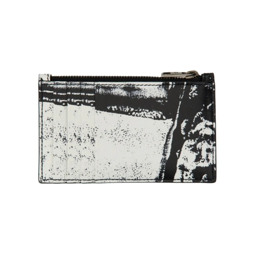 Alexander McQueen Geldbörse Card Holder With Logo White (Image 2)