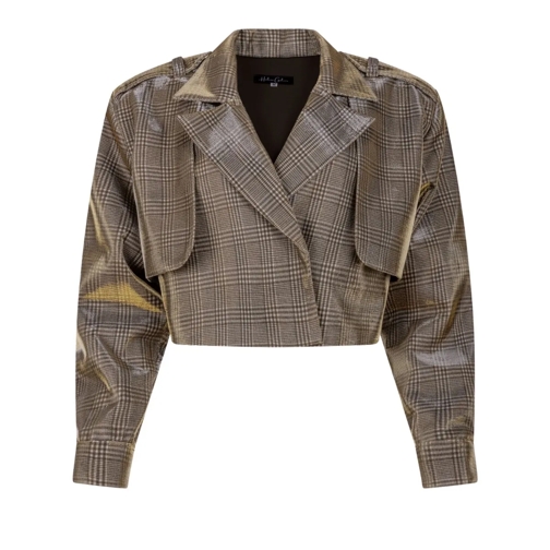 Helene Galwas Blazer Karierte Kurzjacke JEMINA gold