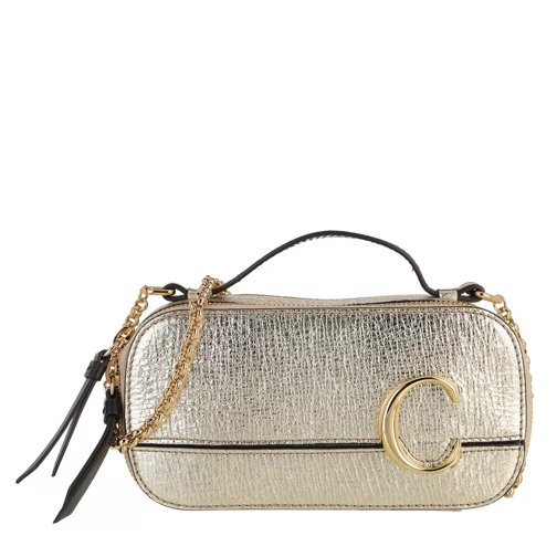Chloé C Shoulder Bag Leather Gold Crossbody Bag