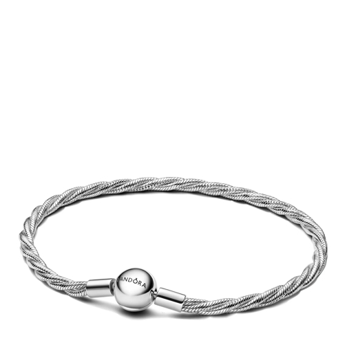 Pandora Bracelet Runder Pandora Verschluss Gedrehtes Schlangen-Glie Sterling Silber