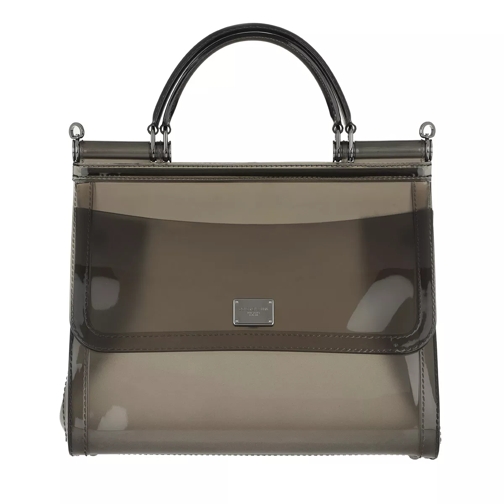 Dolce&Gabbana Sicily Tote Bag PVC Fumo/Multi Rymlig shoppingväska