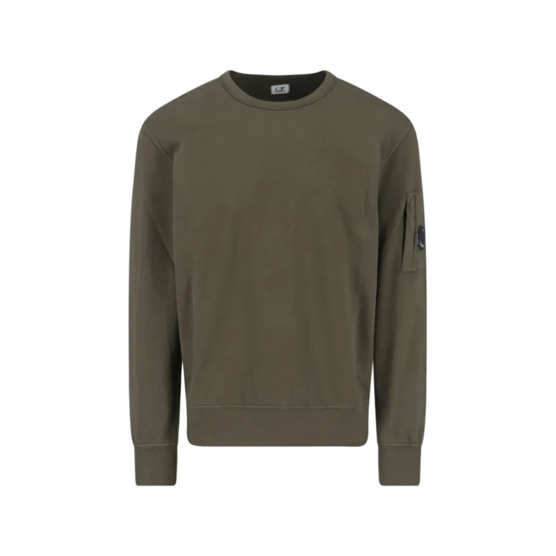 CP Company Pull Classic Knit Sweater In Rich Green Tone Green