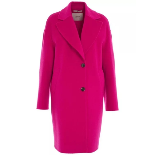 Anfiny Pink Diana Wool Coat Pink 