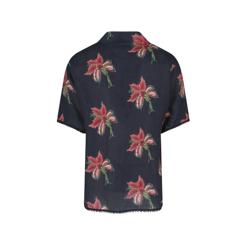 Valentino Garavani Chemise "Bowling" Shirt Black Black(Image 3)