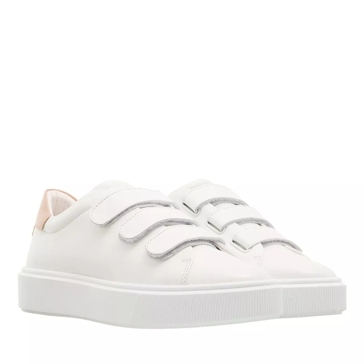 White best sale strap sneakers