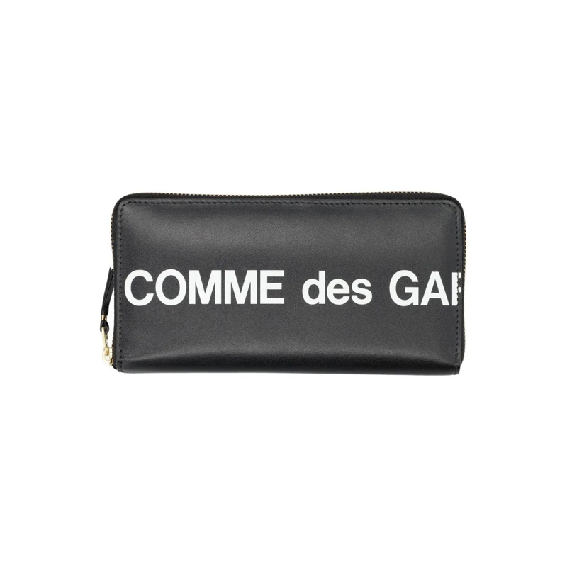 Comme des Garcons Geldbörse Hugo Logo Zip Wallet Grey