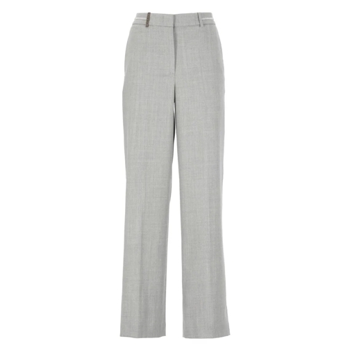 Peserico  Wool Trousers Grey