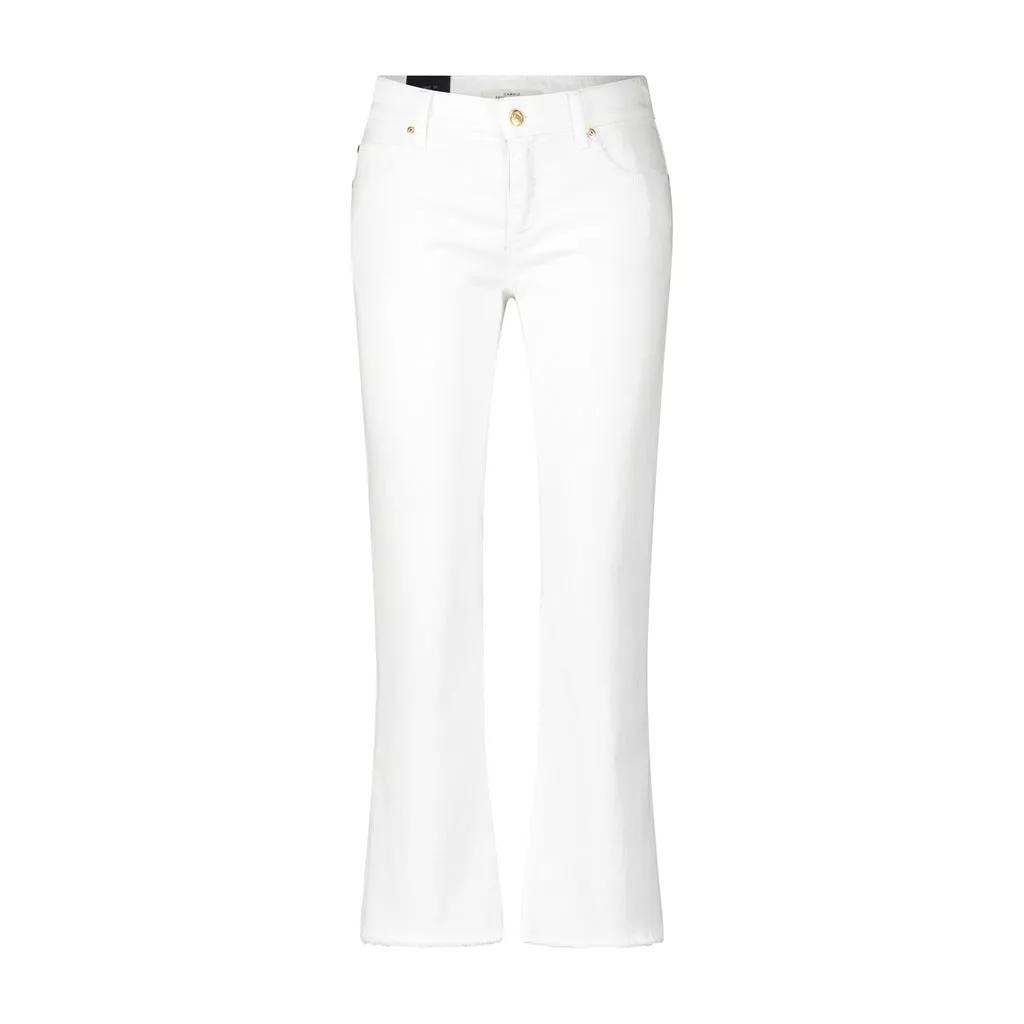 Cambio - Weiße Jeans mit weitem Bein und offenem Saum - Größe 40/28 - white