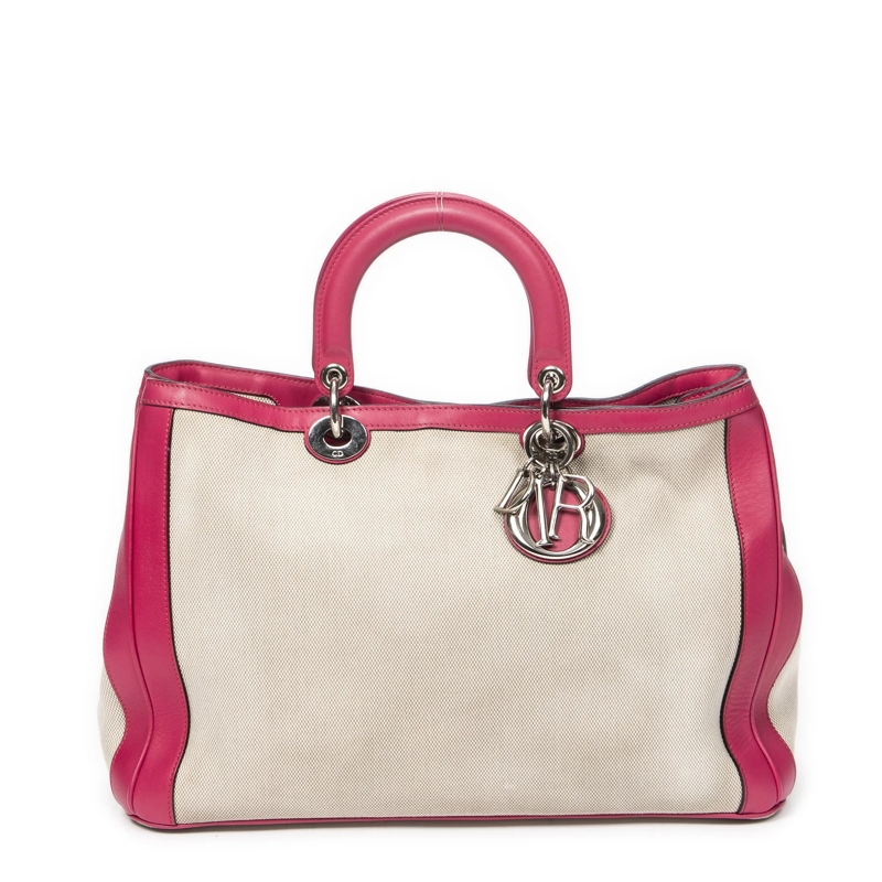 Christian Dior Crossbody Bag Large Diorissimo Tote beige