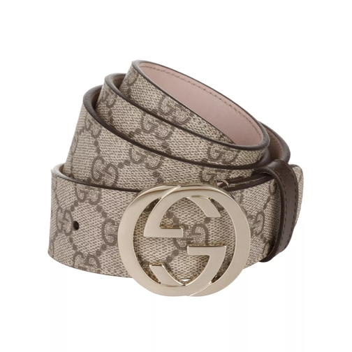 Gucci Cintura Donna GG Supreme Belt Beige/Cocoa Taillengürtel