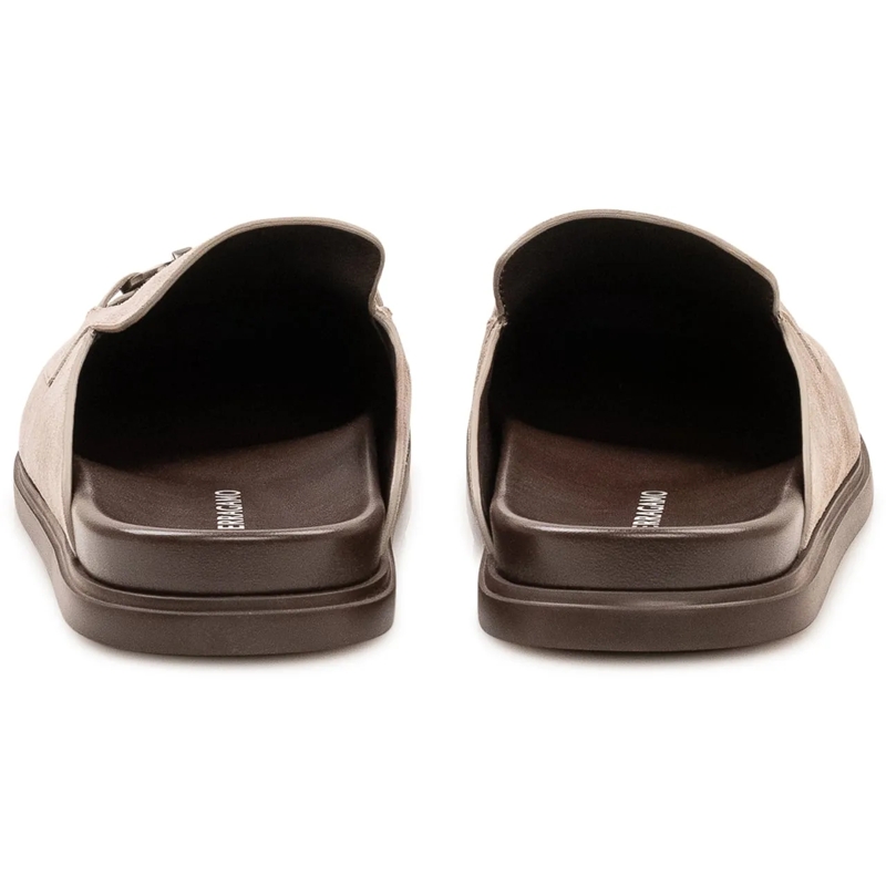 Salvatore Ferragamo Hausschuhe Sabot Santiago taupe(Image 3)