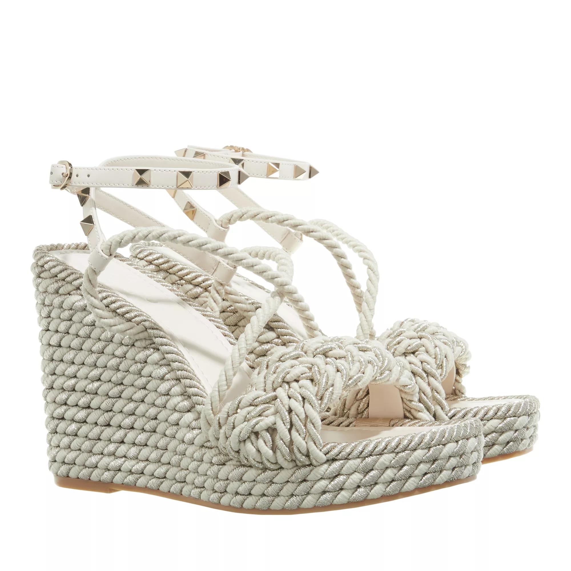 Valentino Garavani Espadrilles - Sandal Espadrillas - Gr. 36 (EU) - in Creme - für Damen