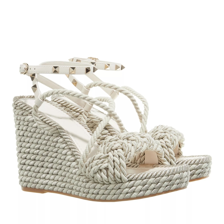 Valentino Garavani Sandal Espadrillas Light Ivory Sandale