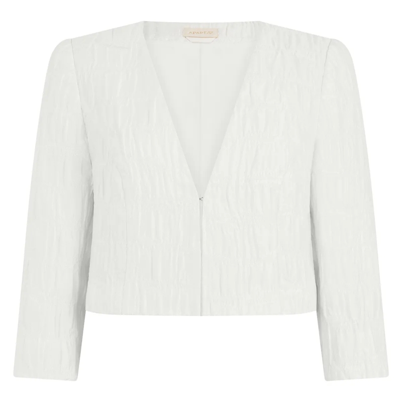 Apart Blazer Jacquard Bolero creme