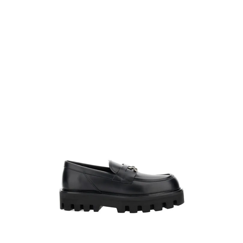 Alexander McQueen Loafer Calf Leather Loafers Black
