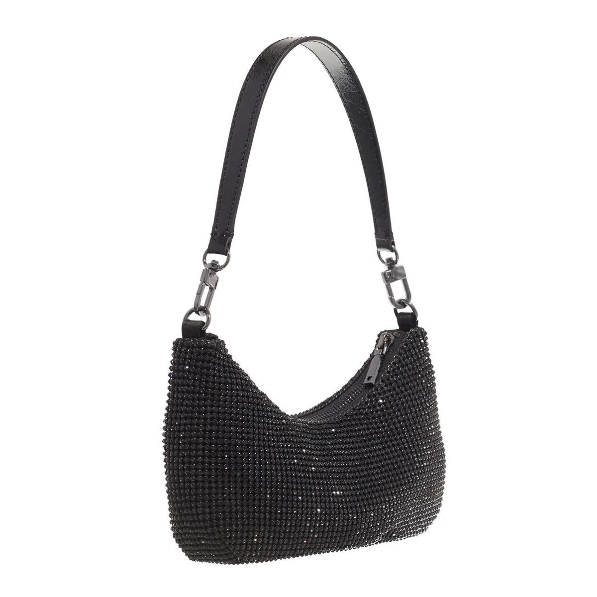 Guess Hobo bags Zalina Mini Top Zip Shldr Bag in zwart