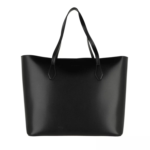 Givenchy Logo Embossed Tote Bag Leather Black Shoppingväska